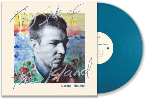 Hamilton Leithauser "This Side of the Island" album cover shown with blue colored vinyl record