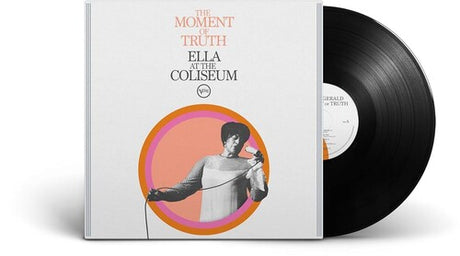 Ella Fitzgerald "The Moment of Truth" album cover with black vinyl