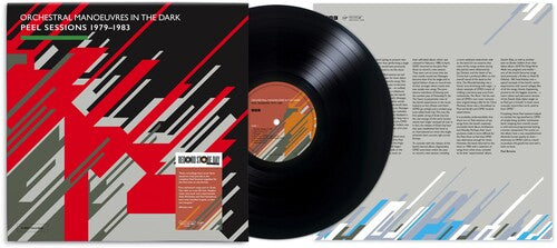 O M D "Peel Sessions 1979-1983" album cover shown with a black vinyl record and an image of the album insert