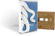 Deftones "private music" Gold cassette tape with a white snake design on the cover against a blue background