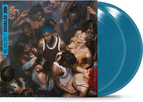 Khalid "After The Sun Goes Down" album cover shown with 2 blue colored vinyl records