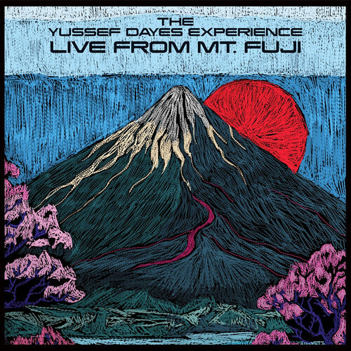 Album cover with Mount Fuji and a red sun, featuring 'The Yussef Dayes Experience Live from Mt. Fuji'.