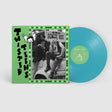 Album cover for Twisted Teens 'Blame the Clown' showing blue vinyl record sticking out the side of a green record sleeve