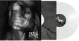 Ariana Grande "petal" album cover shown with a grey colored inner sleeve and a white vinyl record