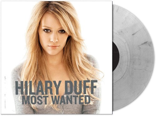 Hilary Duff "Most wanted" album cover with metallic silver and black vinyl.