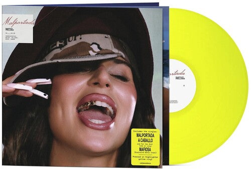 Nathy Peluso - Malportada album cover with highlighter yellow vinyl
