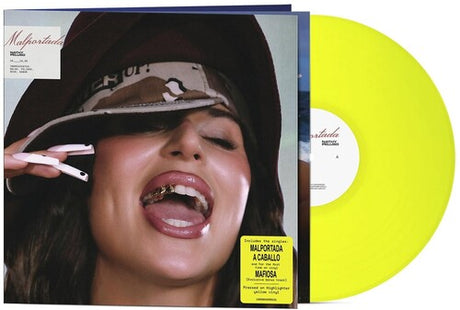 Nathy Peluso - Malportada album cover with highlighter yellow vinyl