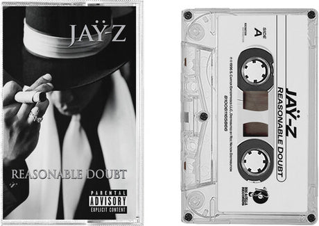 Jay-Z - Reasonable Doubt cassette cover with cassette shown