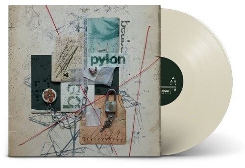 Album cover for Beabadoobee Pylon with abstract art design on cover and oyster colored vinyl record