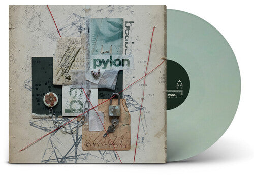 beabadoobee "pylon" album cover shown with a sea foam green colored vinyl record