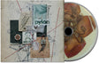 Album cover for beabadoobee Pylon with abstract design on cover and half of the compact disc sticking out of the side of the sleeve.