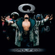 Image of five different versions of rapper Q-Tip lined up next to each other with silver Q above them and 'amplified' below them against black backdrop