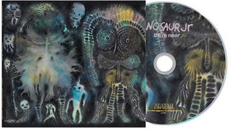 Dinosaur Jr. - There Near album cover and CD. There is a printed graphic on the disc