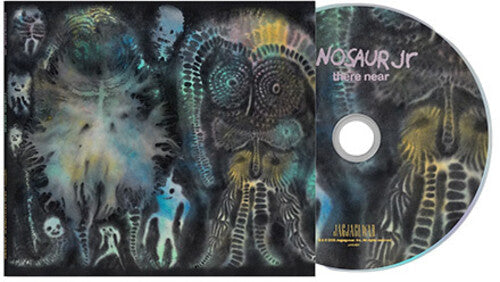Dinosaur Jr. - There Near album cover and CD. There is a printed graphic on the disc