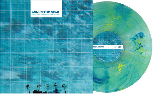 Minus the Bear - Bands Like It when You Yell yar! at Them album cover with a Puget Sound Colored Vinyl shown