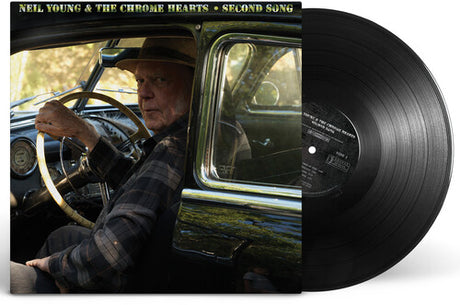 Neil Young & The Chrome Hearts - Second Song album cover with Black vinyl shown