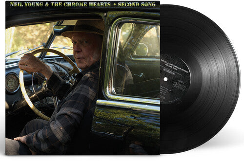 Neil Young & The Chrome Hearts - Second Song album cover with Black vinyl shown