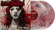 The Used self-titled album cover shown with 2 red, black, and white splatter colored vinyl records