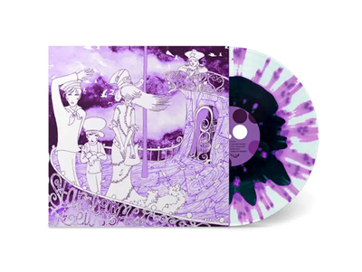 Starcleaner Reunion - Umbrella album cover with Acid Splatter purple Vinyl shown on a white background