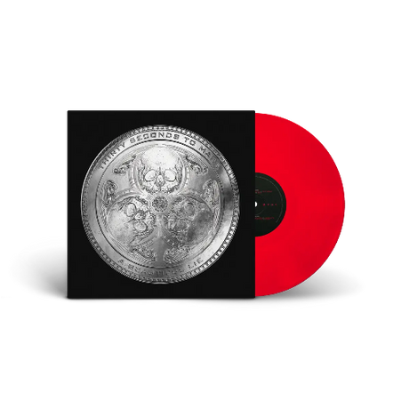 Thirty Seconds to Mars - Beautiful Lie album cover and red vinyl