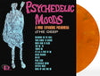 The Deep "Psychedelic Moods" album cover shown with an orange colored vinyl record