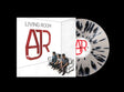 AJR - Living Room album cover and black splatter vinyl. 