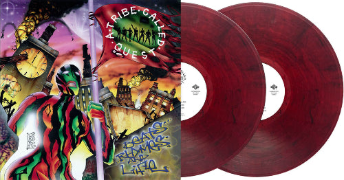 A Tribe Called Quest - Beats, Rhymes & Life album cover and sangria red swirl 2LP vinyl