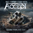 Accept - Teutonic Titans 1976-2026 album cover. 