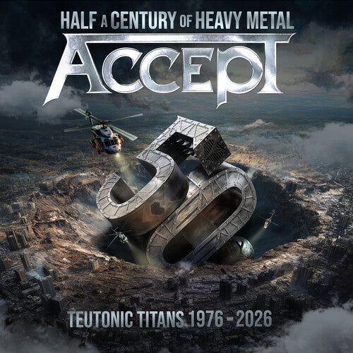 Accept - Teutonic Titans 1976-2026 album cover. 