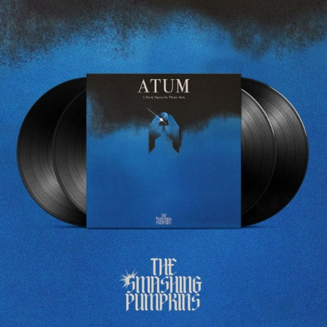 Smashing Pumpkins - Atum album cover and 4 black vinyl records. 