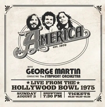 America: Live From The Hollywood Bowl 1975 album cover art