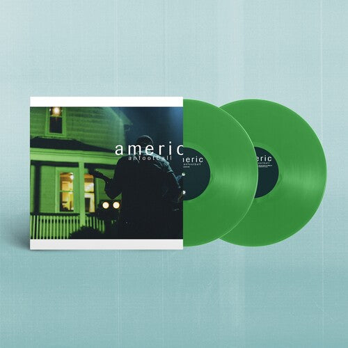 American Football (Live in Los Angeles) album cover and 2LP green vinyl  