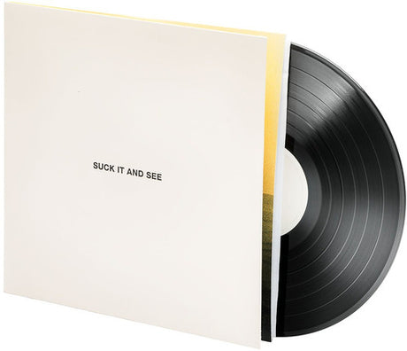 Arctic Monkeys - Suck It and See album cover and black vinyl. 