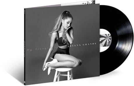 Ariana Grande My Everything album cover and black vinyl record