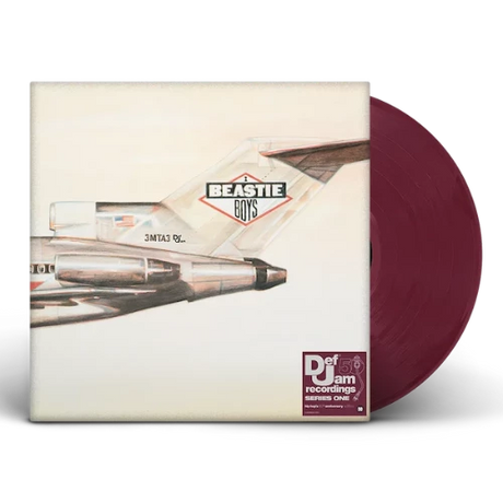 Beastie Boys - Licensed To Ill album cover and fruit punch colored vinyl. 