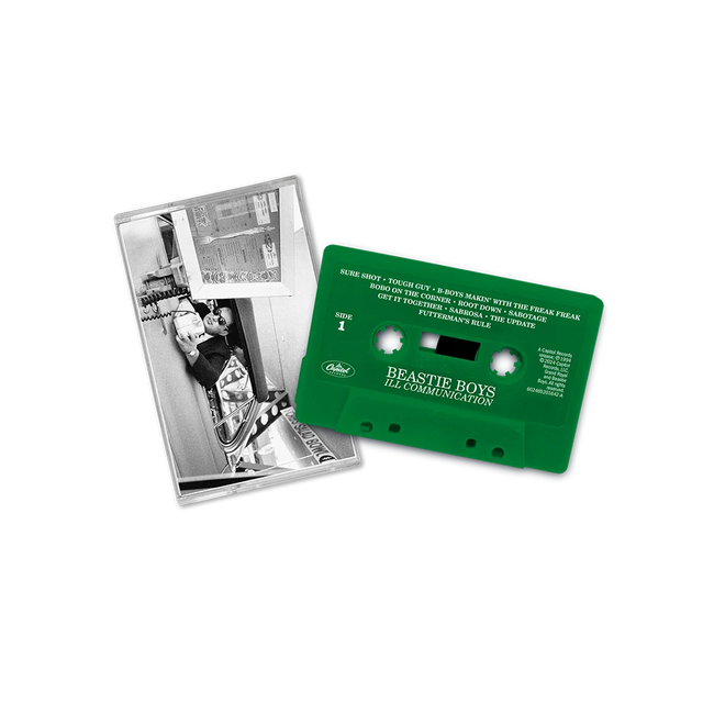 Beastie Boys - Ill Communication cassette cover with green cassette shown