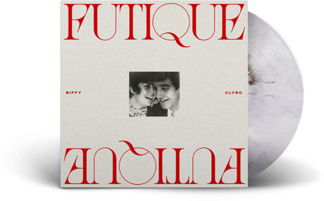 Biffy Clyro - Futique album cover and white w/ black splatter vinyl. 
