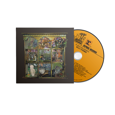 Billy Strings "so much for goodbyes" album cover shown with a yellow colored CD