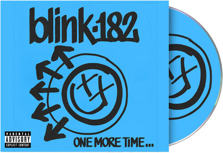 Blink-182 - One More Time CD album cover shown with blue colored CD
