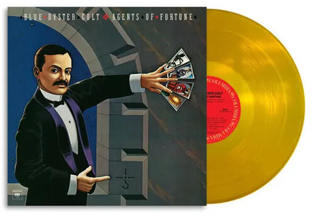 Blue Oyster Cult - Agents Of Fortune album cover and gold vinyl