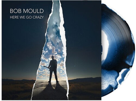 Bob Mould - Here We Go Crazy album cover and multicolor mush vinyl. 