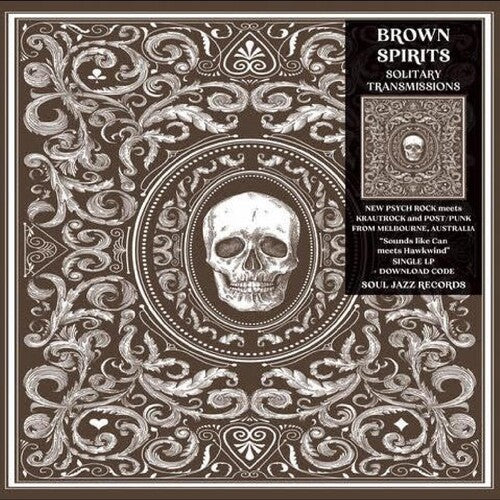 Brown Spirits - Solitary Transmissions album cover. 