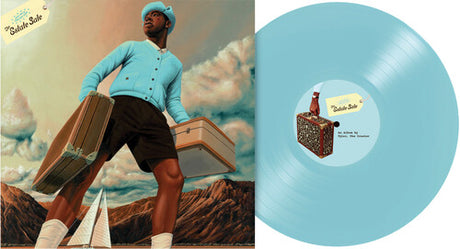 Tyler, The Creator - Call Me If You Get Lost: The Estate Sale album cover and blue vinyl. 