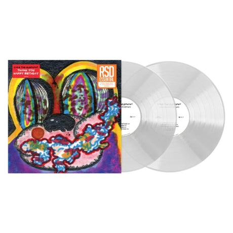 Cage the Elephant - Thank You Happy Birthday album cover and 2LP clear vinyl. 
