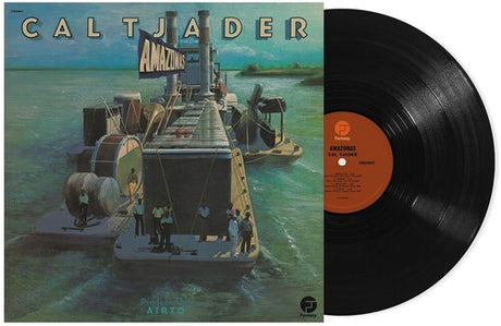 Cal Tjader - Amazonas album cover and black vinyl. 