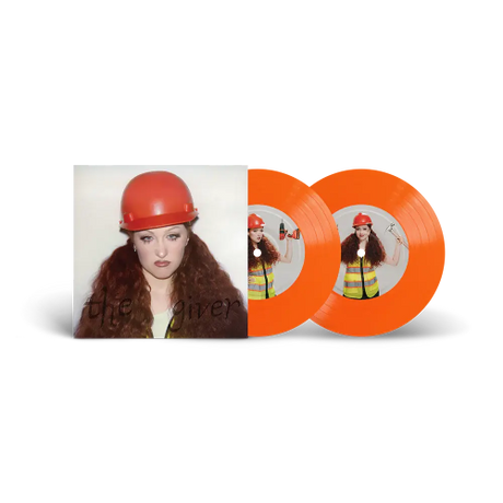 Chappell Roan - The Giver construction worker edition, indie exclusive orange 7" vinyl. 