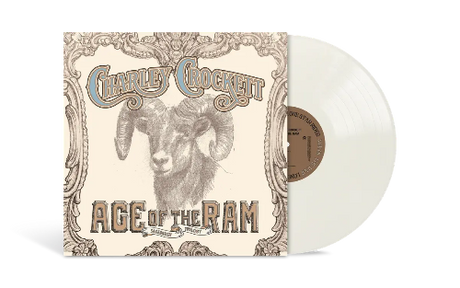 Charley Crockett - Age of the Ram album cover and white vinyl. 