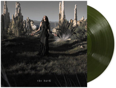 Chelsea Wolfe - The Dark album cover and green vinyl