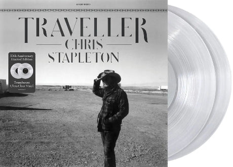 Chris Stapleton - Traveller album cover and 2LP clear vinyl. 