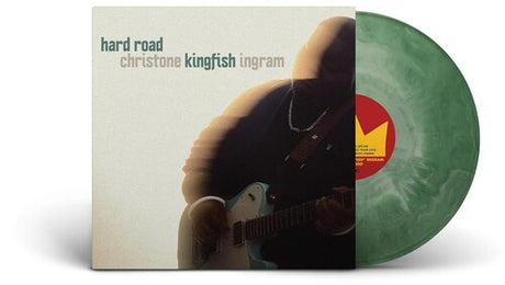 Christone "Kingfish" Ingram - Hard Road album cover and green vinyl. 